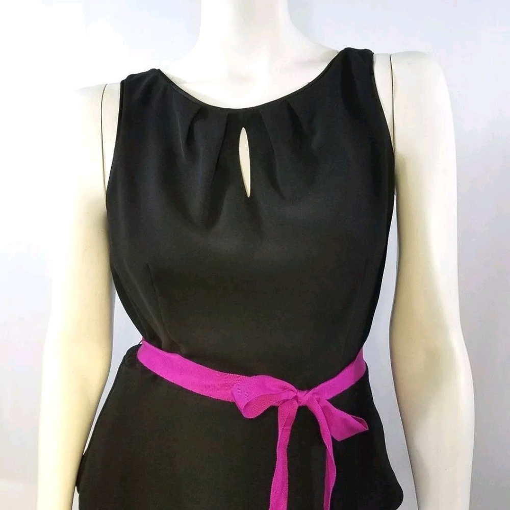 White House Black Market, black sleeveless peplum